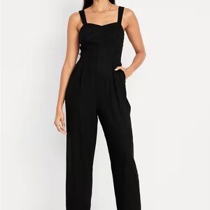 Old Navy Linen Blend Jumpsuit Sz M